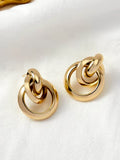 Valenza Interlocking Gold Studs