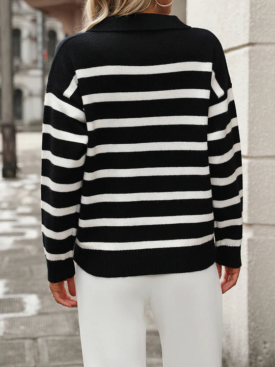Vittoria Striped Knit Sweater