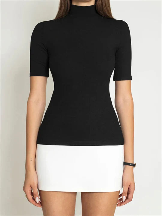 Lorenza High-Neck Mini Dress