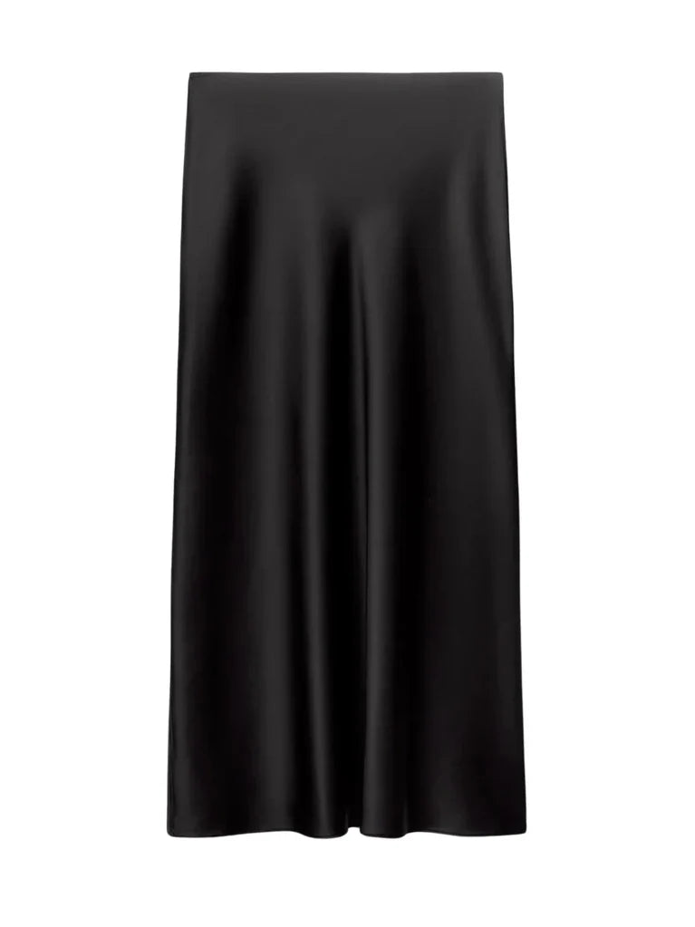 Isadora Satin Maxi Skirt