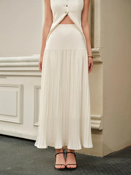 Annalisa Pleated Midi Skirt