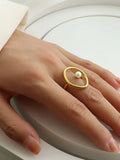 Avelina Pearl Halo Ring
