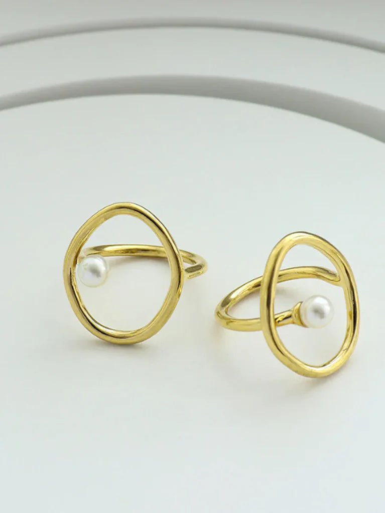 Avelina Pearl Halo Ring