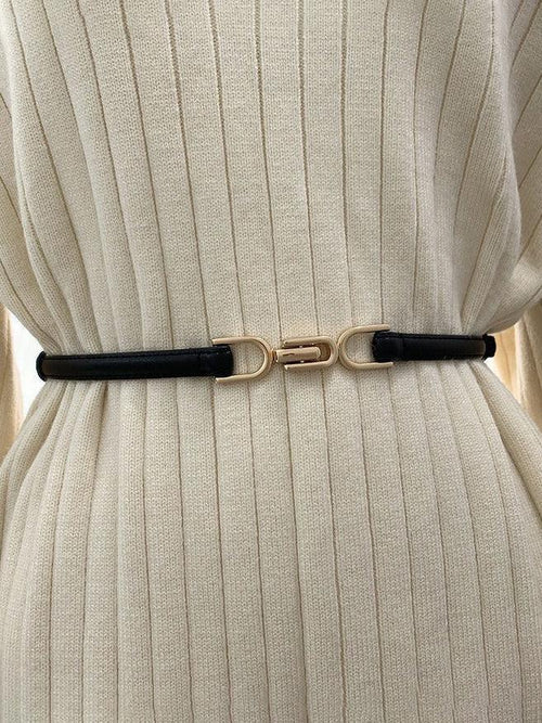 Alina Horsebit Leather Belt