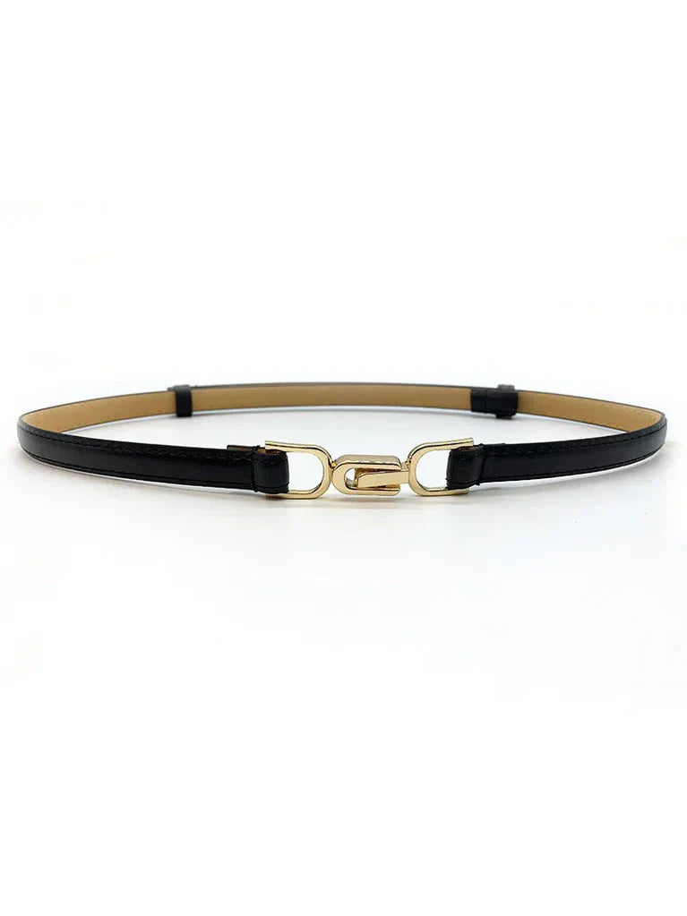 Alina Horsebit Leather Belt