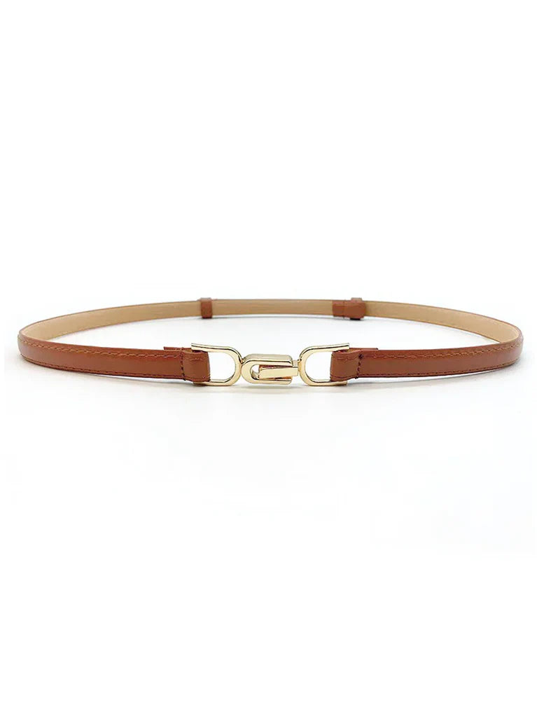 Alina Horsebit Leather Belt