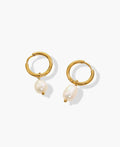 Elowen Pearl Drop Hoops