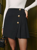 Alessia Button Mini Skirt