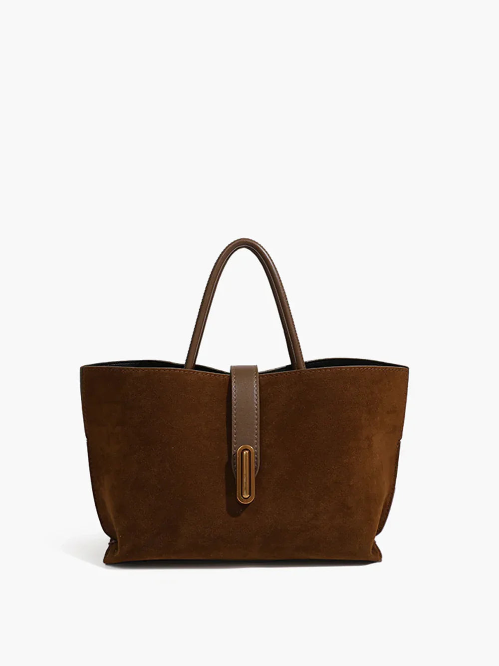 Donatella Suede Top Handle Bag