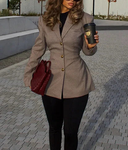 Marcelline Check Blazer