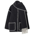 Liora Fringe Wool Coat