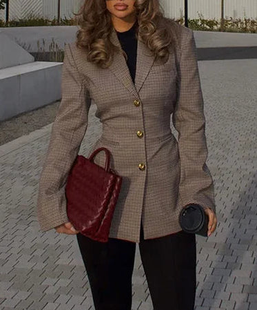 Marcelline Check Blazer