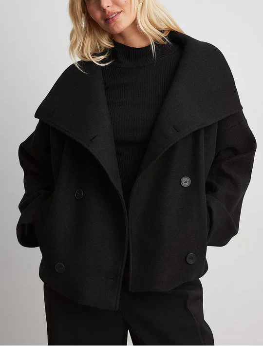 Vireya Cropped Wool Coat