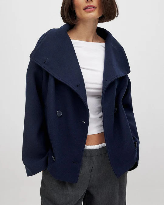 Vireya Cropped Wool Coat