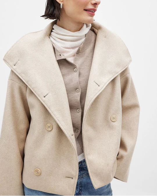 Vireya Cropped Wool Coat